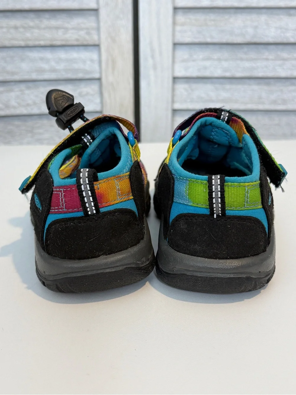 KEEN Newport H2 Kids Size 10 Rainbow Tie Dye Water Hiking Sandals